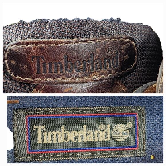 Timberland Boat Shoes sz 11.5 Mens Classic 2 Eye Brown Leather Slip On Loafers - Picture 9 of 11